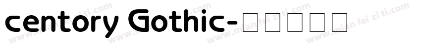 centory Gothic字体转换